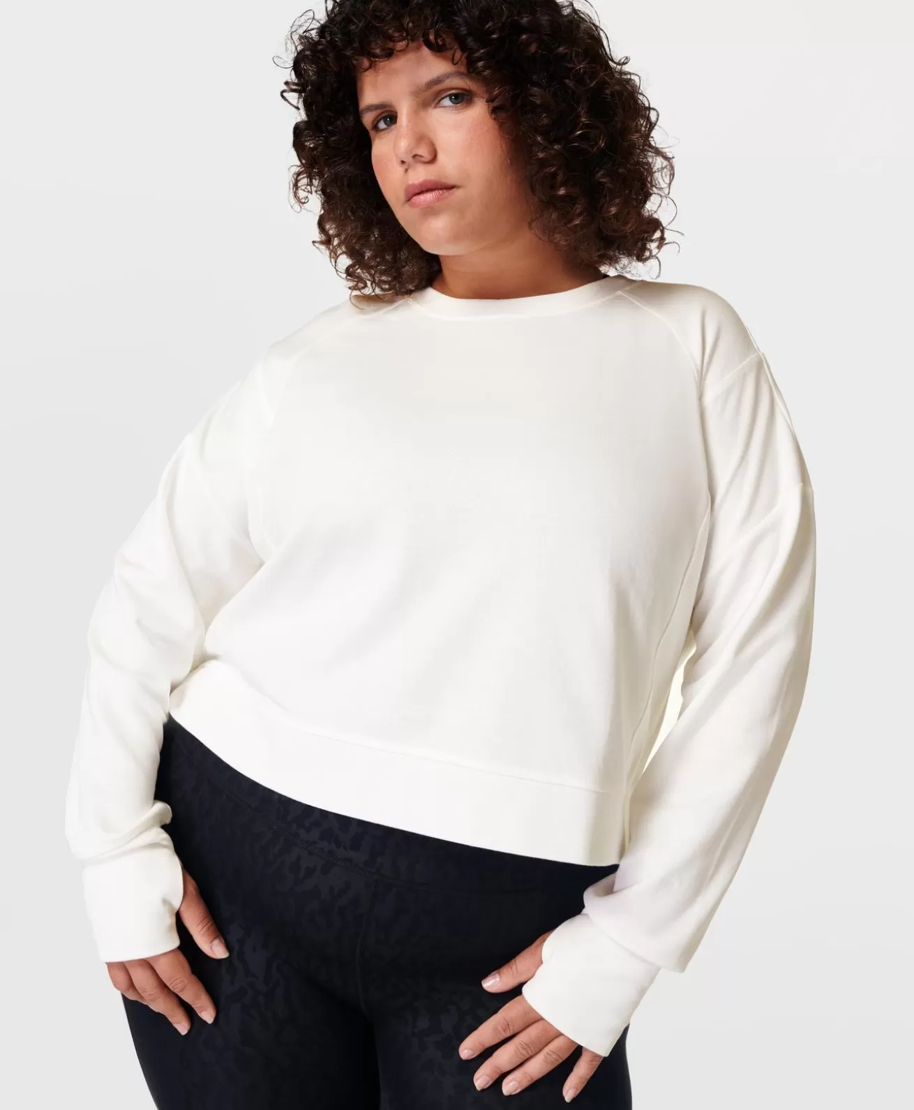 Sweaty Betty After Class Crop Sweatshirt- Sweatshirts + Hoodies