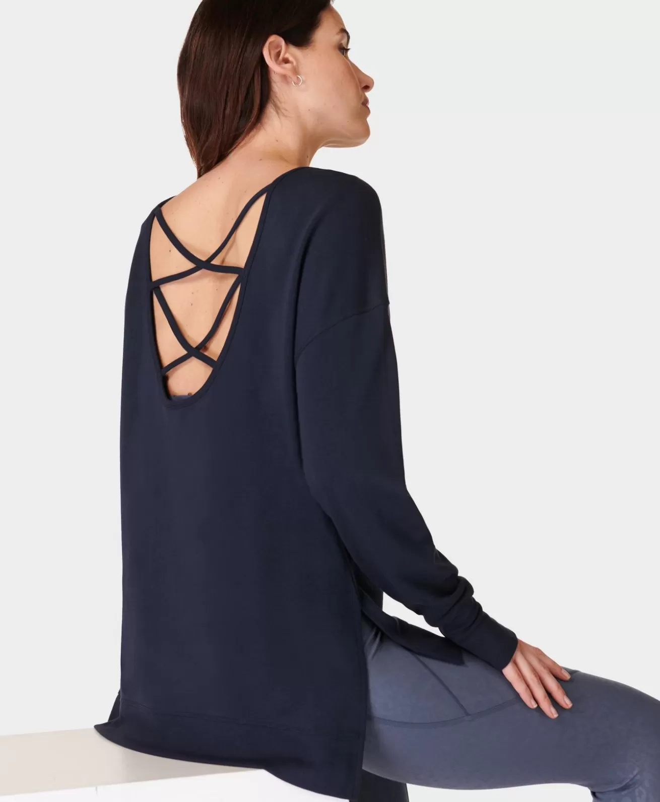 Sweaty Betty After Class Cross Back Sweatshirt- Sweatshirts + Hoodies