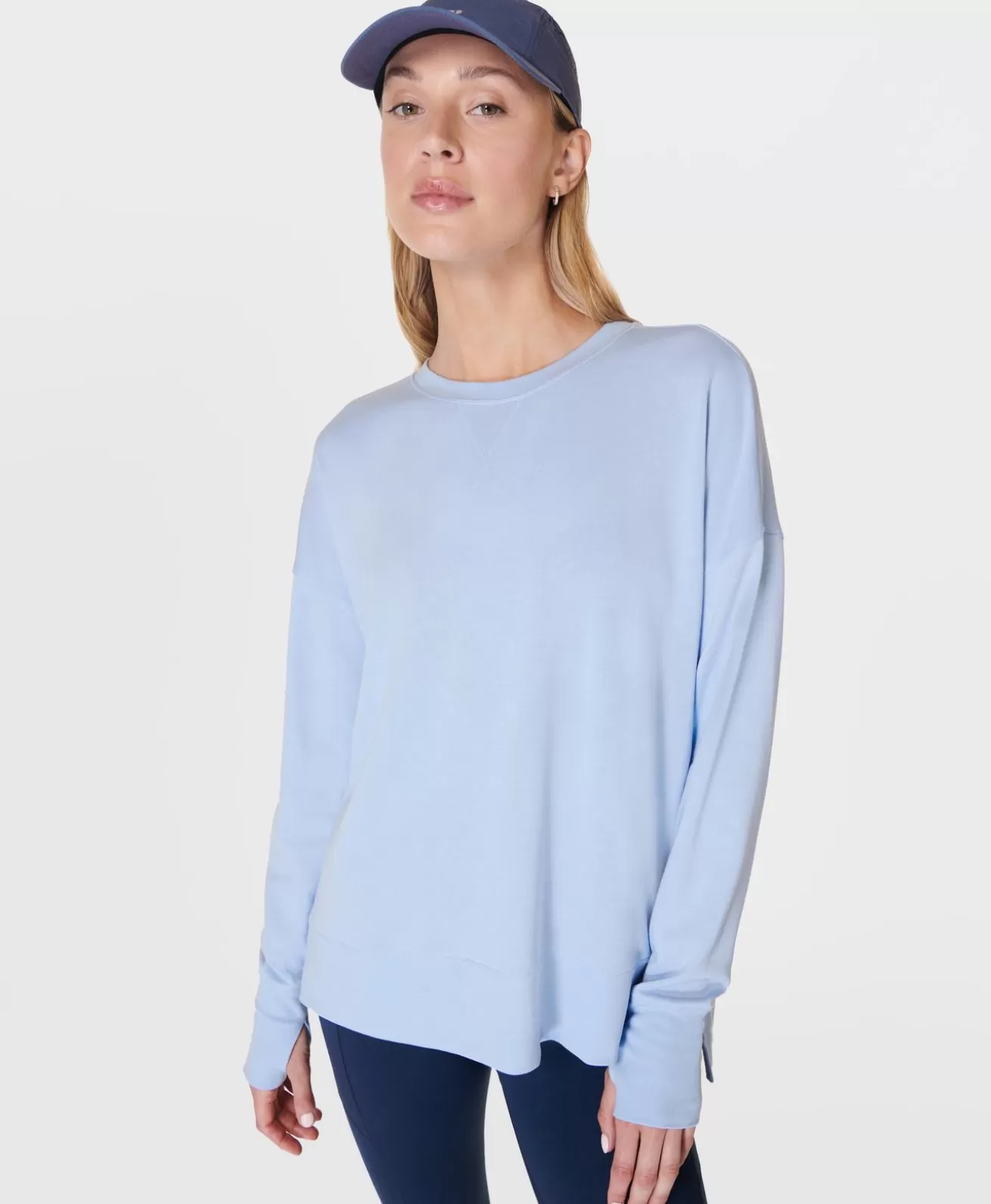 Sweaty Betty After Class Longline Sweatshirt- Sweatshirts + Hoodies