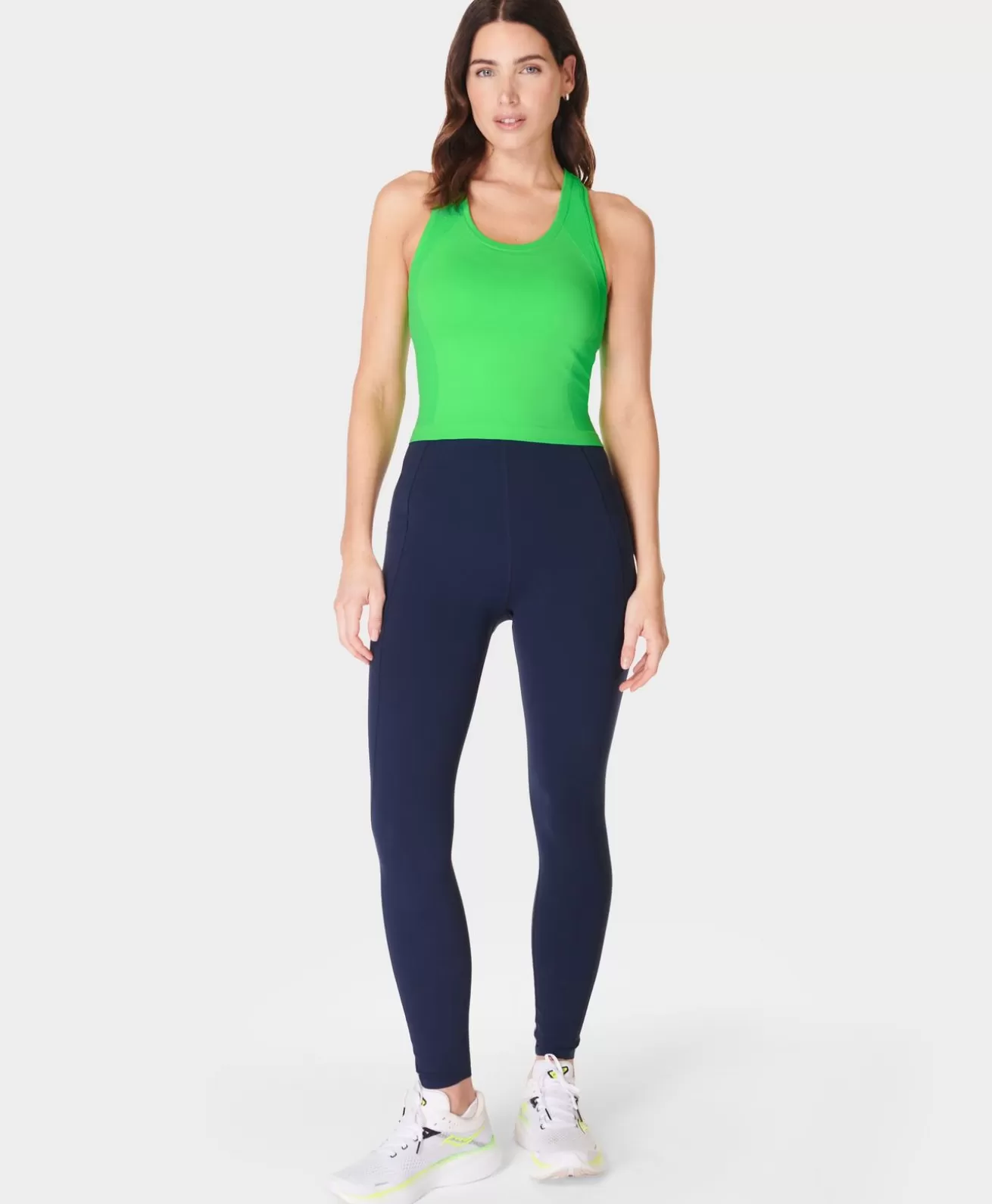 Sweaty Betty Athlete Crop Seamless Gym Tank- Tank Tops