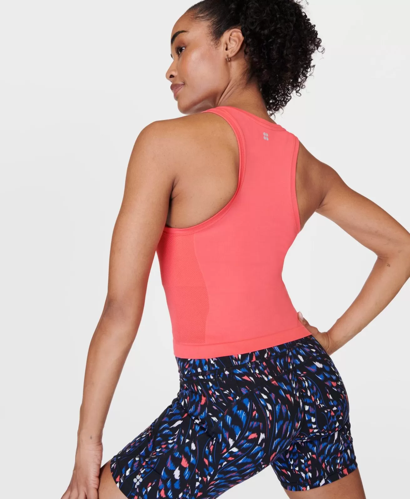 Sweaty Betty Athlete Crop Seamless Gym Tank- Tank Tops