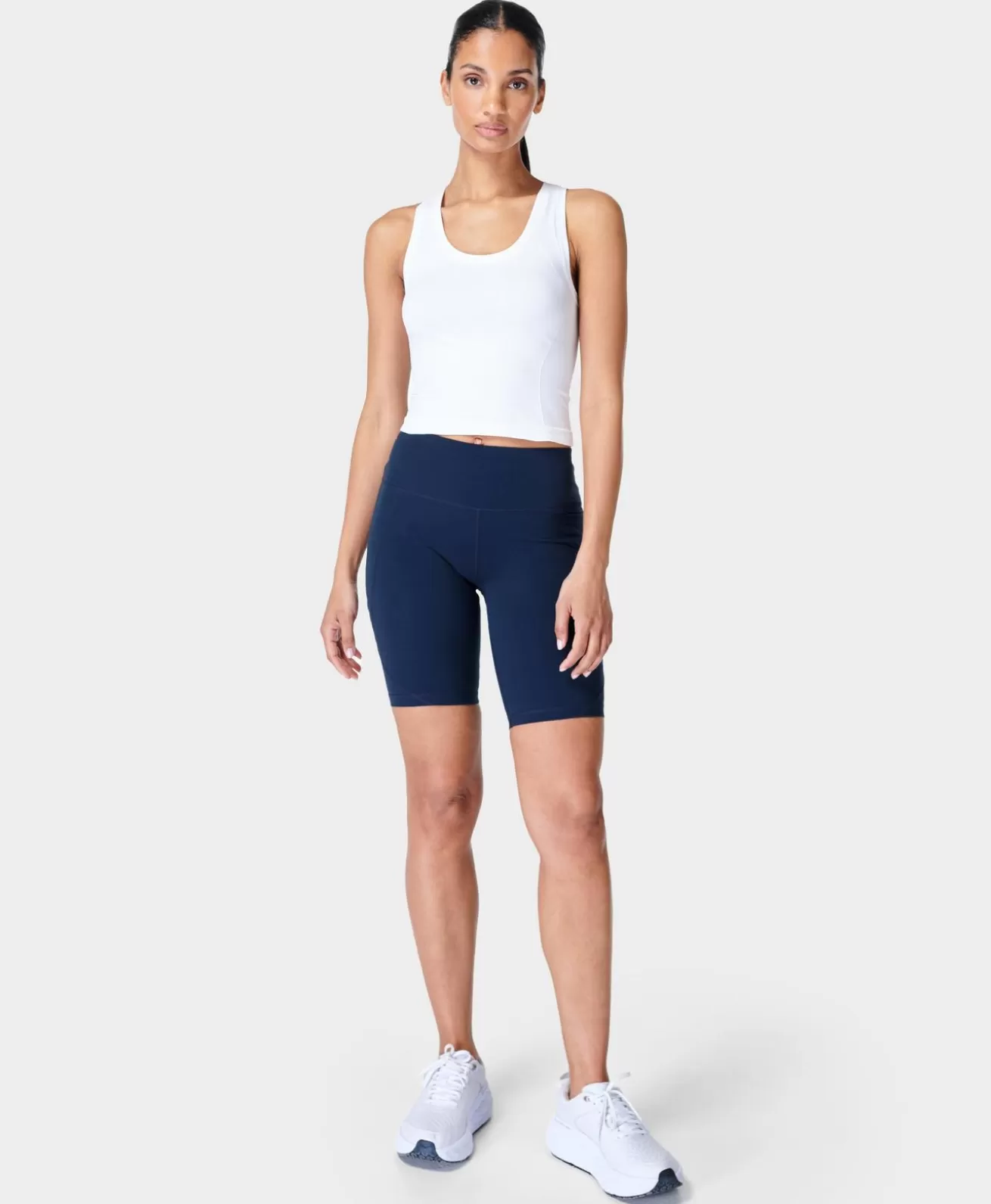 Sweaty Betty Athlete Crop Seamless Gym Tank- Tank Tops