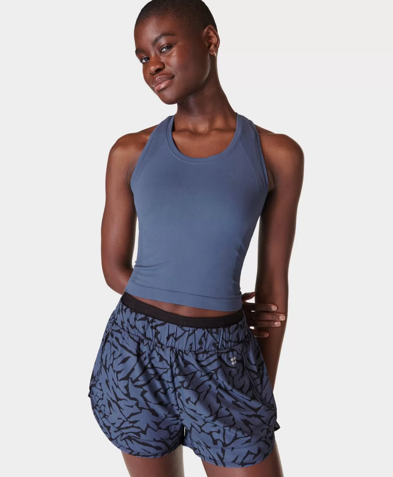 Sweaty Betty Athlete Crop Seamless Gym Tank- Tank Tops