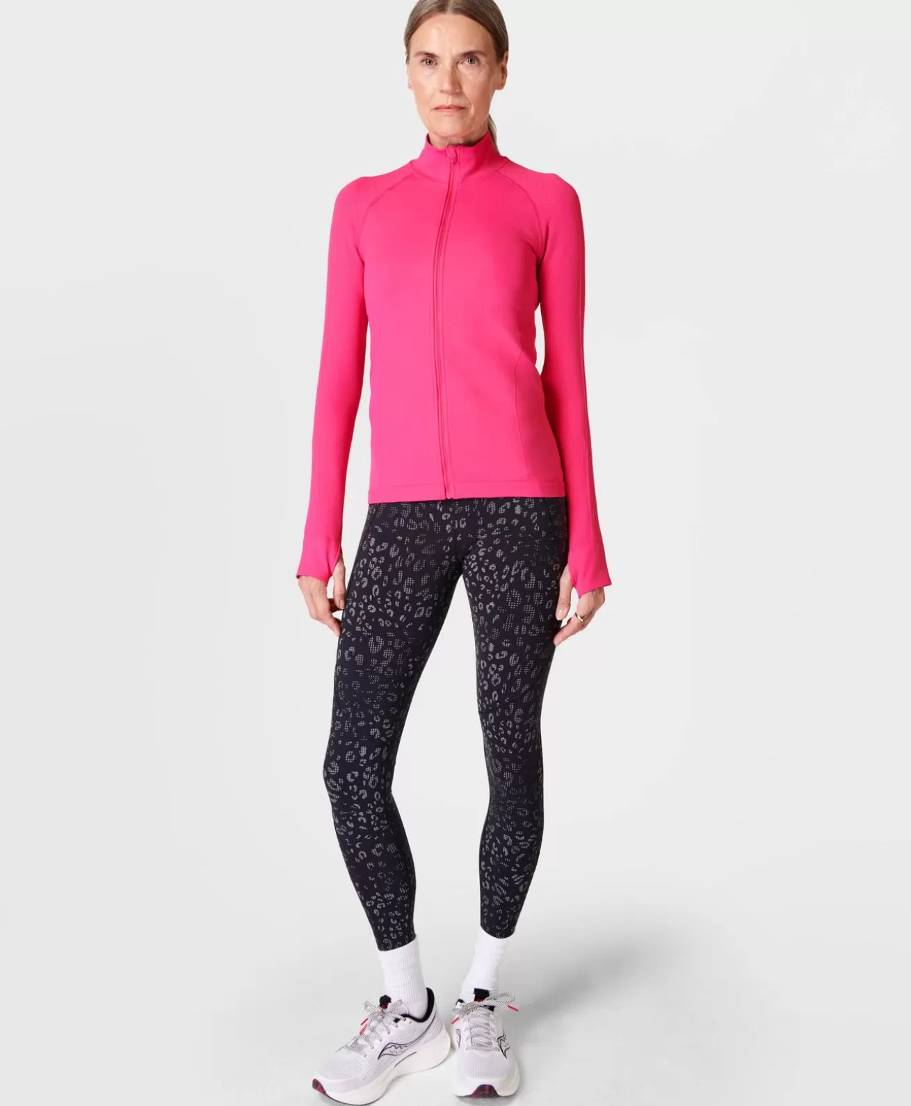 Sweaty Betty Athlete Doubleweight Seamless Workout Zip Up- Sweatshirts + Hoodies