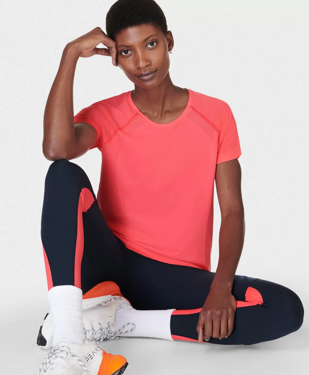 Sweaty Betty Athlete Seamless Featherweight Tee- T-Shirts