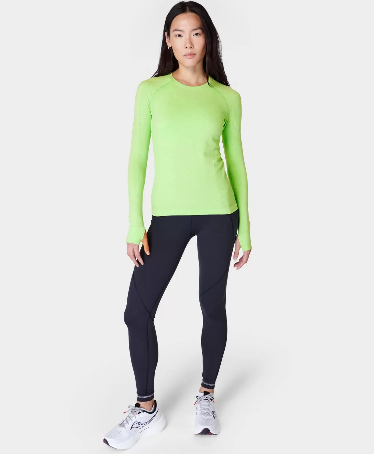 Sweaty Betty Athlete Seamless Workout Long Sleeve Top- Long Sleeve Tops