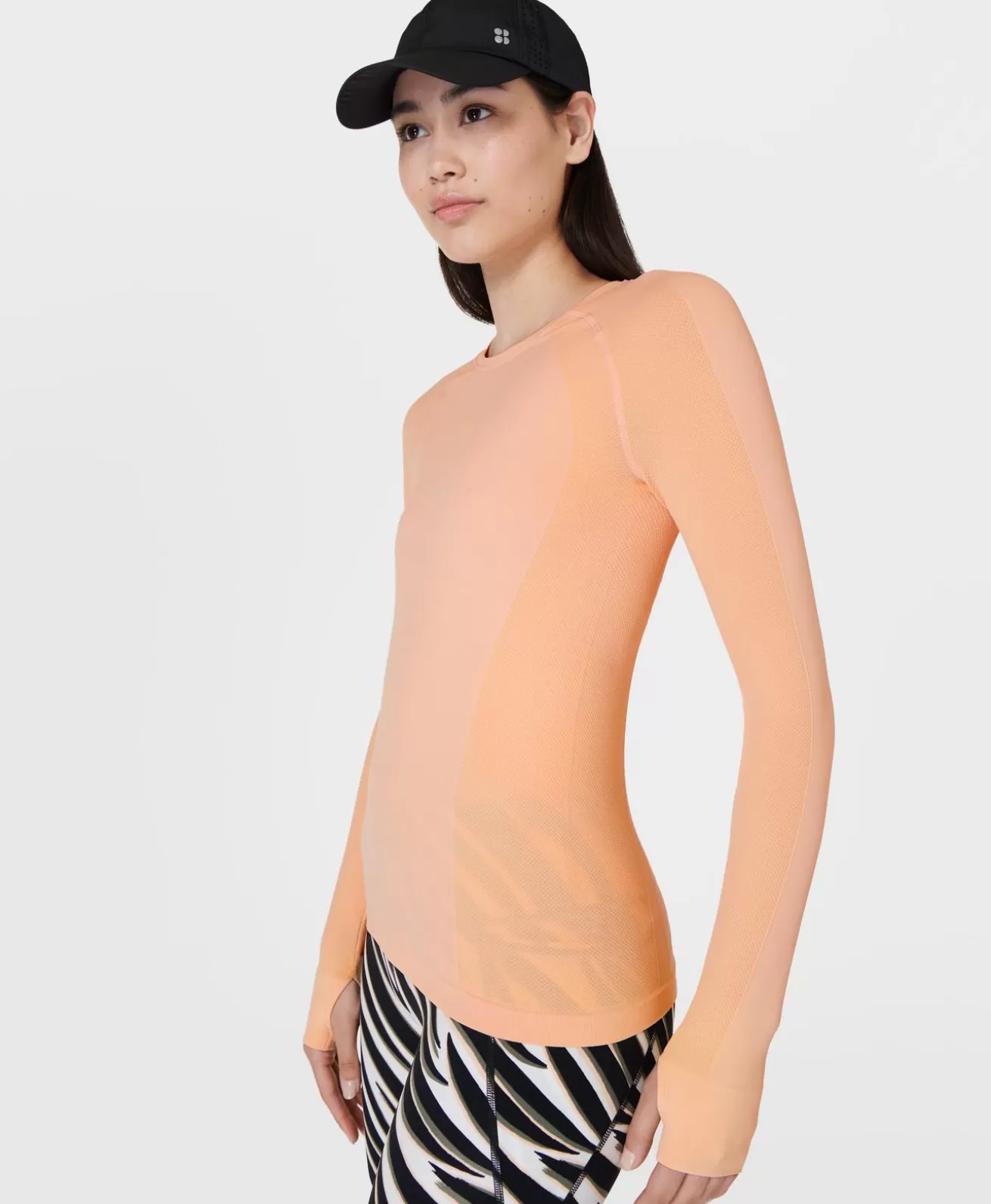 Sweaty Betty Athlete Seamless Workout Long Sleeve Top- Long Sleeve Tops