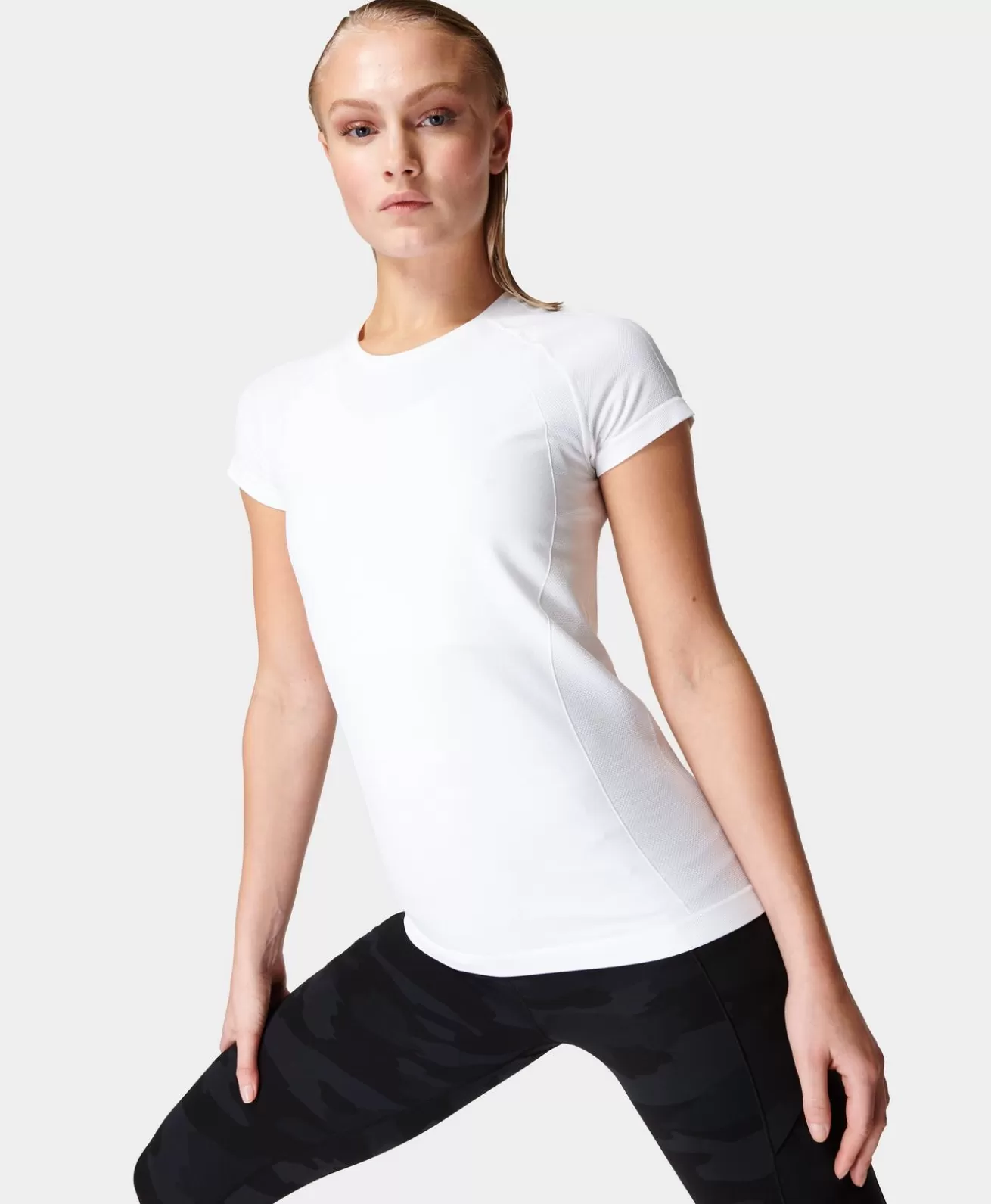 Sweaty Betty Athlete Seamless Workout Tee- T-Shirts