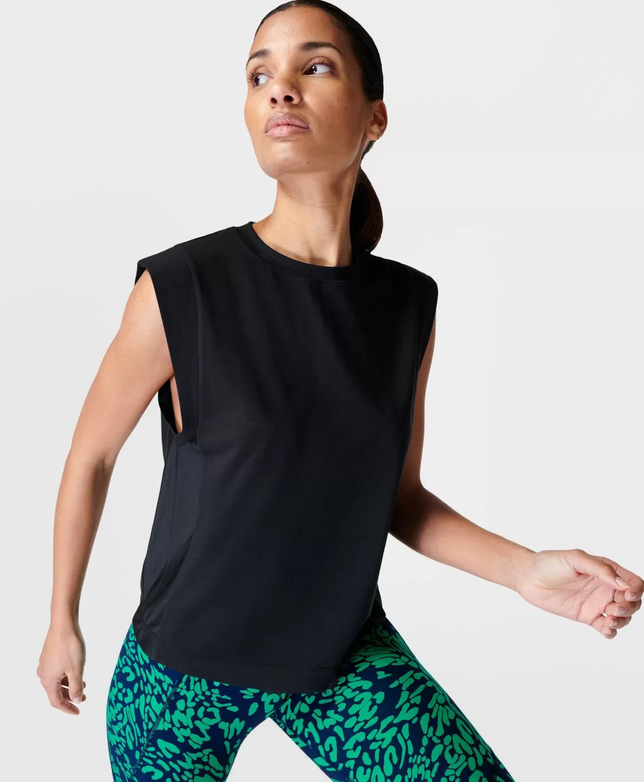 Sweaty Betty Breathe Easy Boxy Gym Tee- T-Shirts