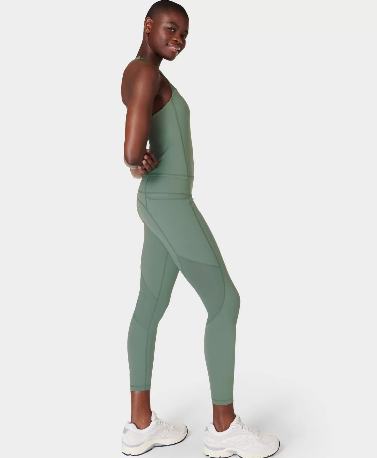 Sweaty Betty Power Aerial Mesh 7/8 Workout Leggings- Pocketed | 7/8 Length