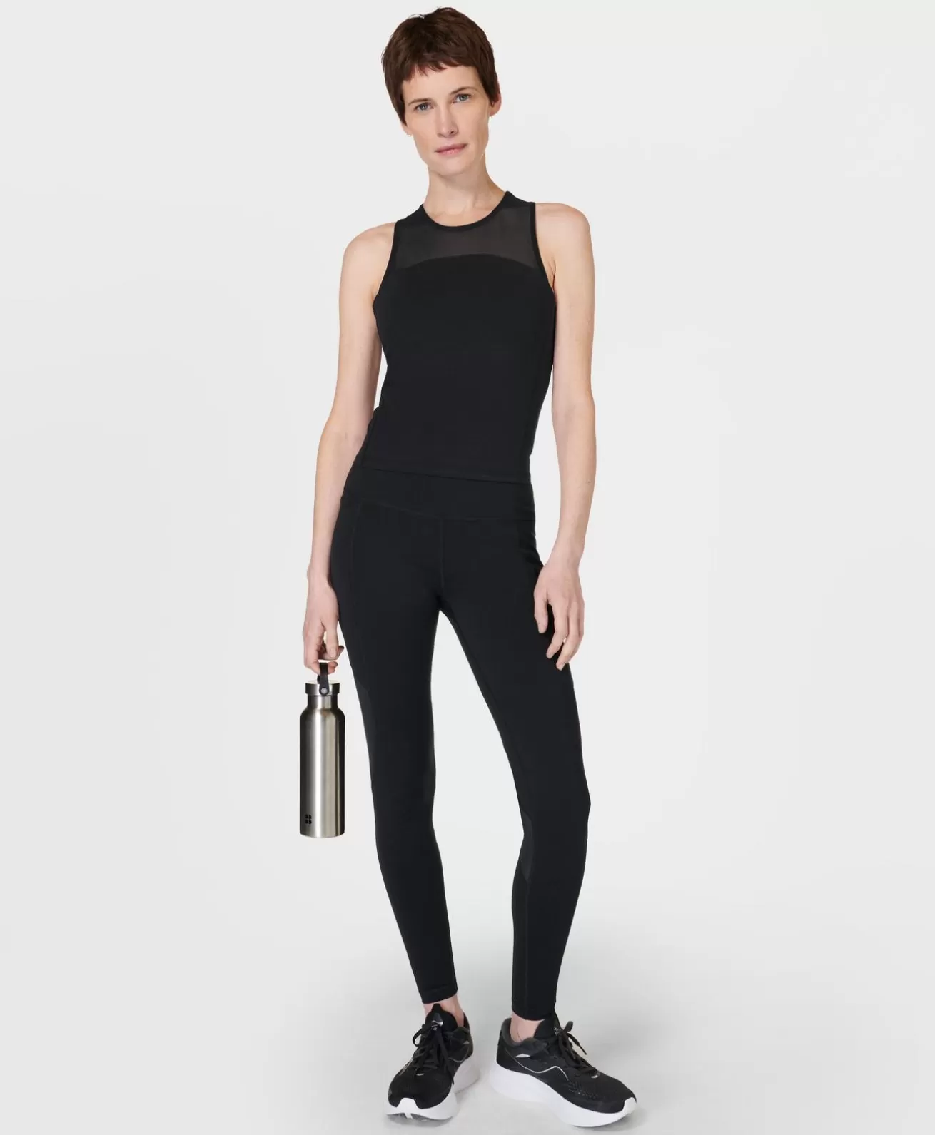 Sweaty Betty Power Aerial Mesh Workout Leggings- Pocketed | Full Length