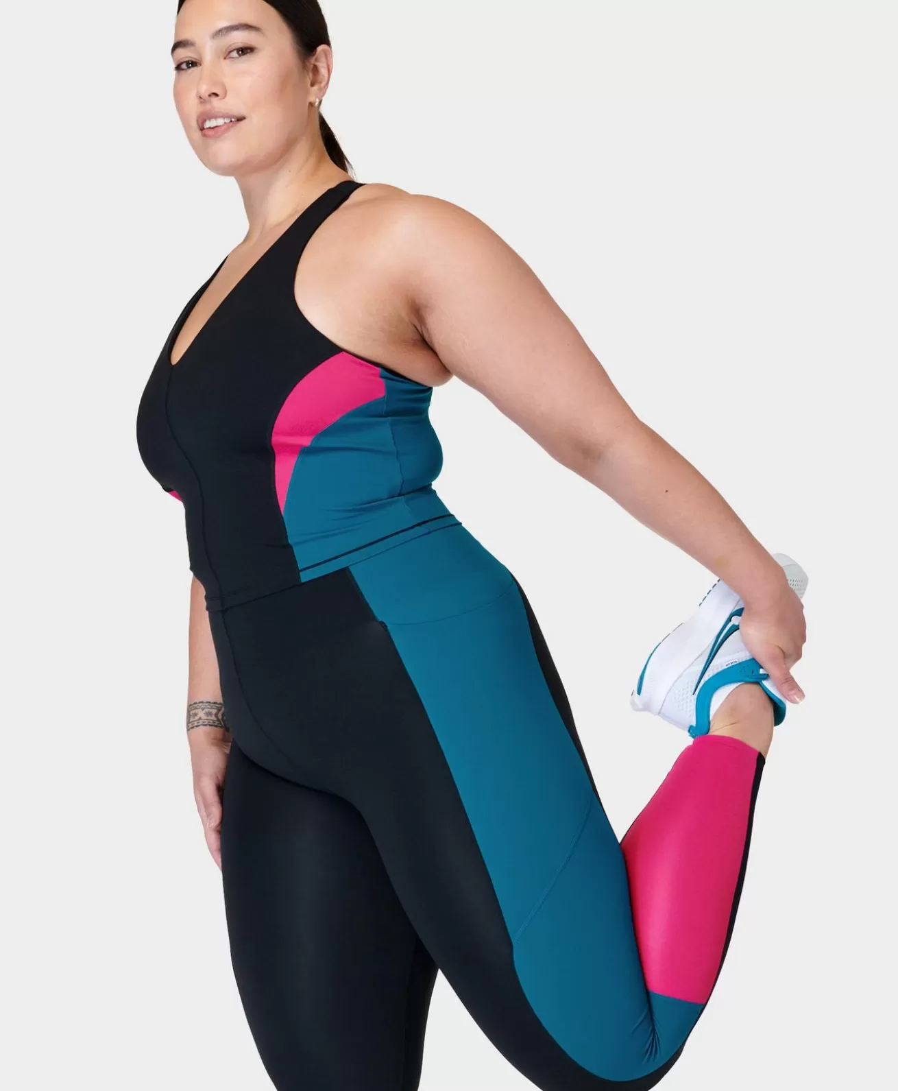 Sweaty Betty Power UltraSculpt High-Waisted Colour Block Workout Leggings- Pocketed | High-Waisted