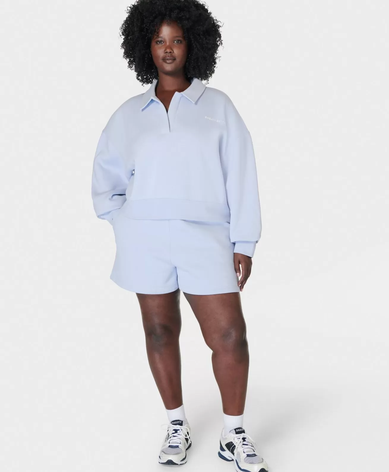 Sweaty Betty Powerhouse Collared Sweatshirt- Sweatshirts + Hoodies