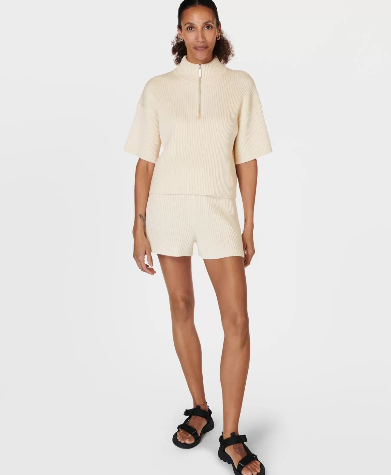 Sweaty Betty Retreat Rib Sweater- Sweaters