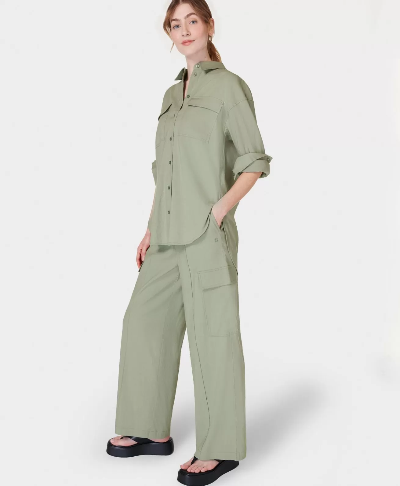 Sweaty Betty Summer Stretch Linen Utility Pant- Pants