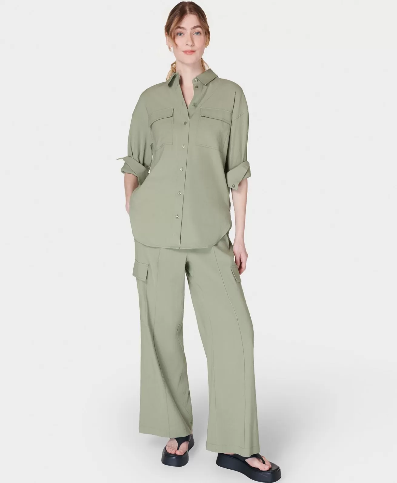 Sweaty Betty Summer Stretch Linen Utility Pant- Pants