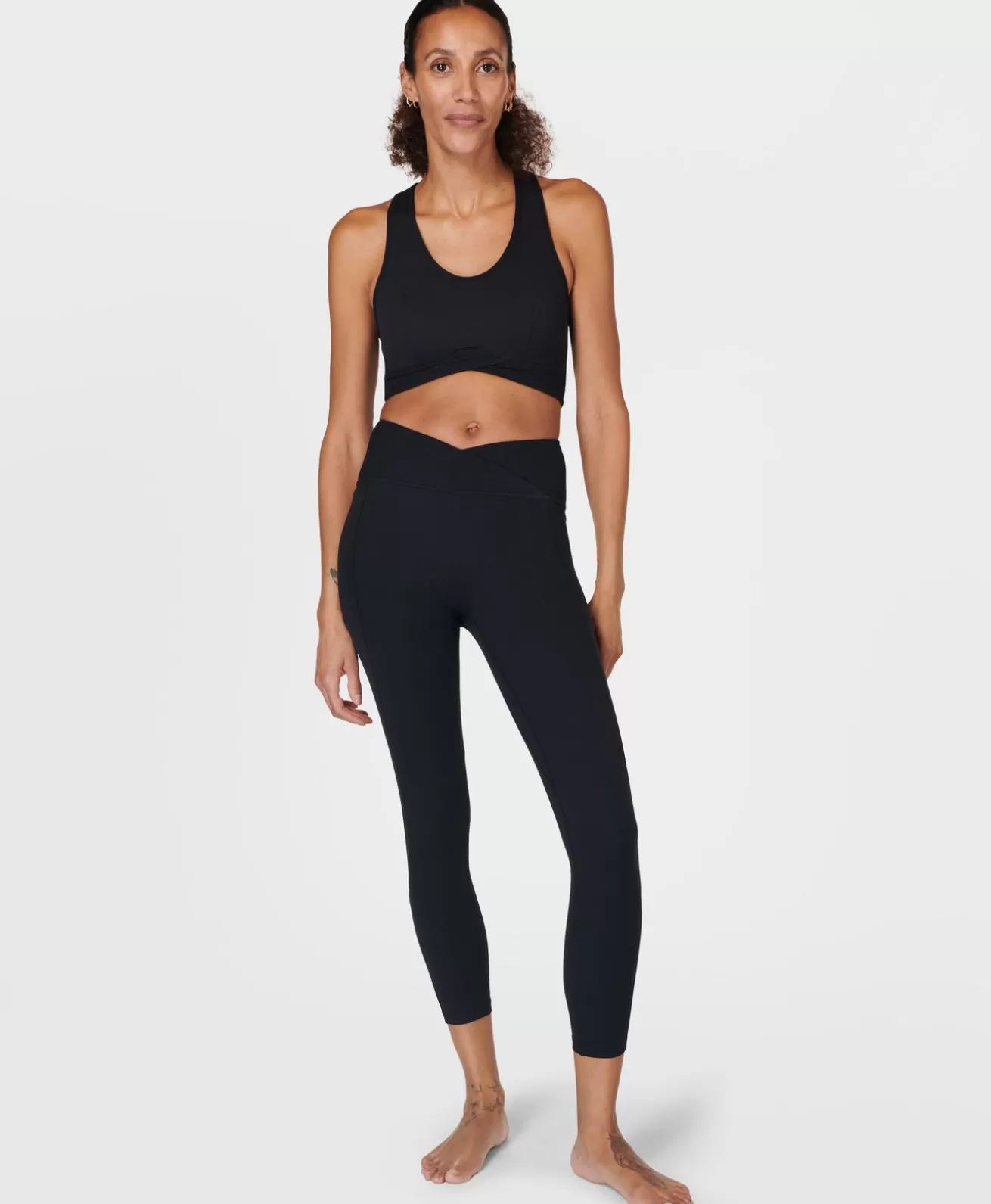 Sweaty Betty Super Soft Ultra-Lite 7/8 Wrap Yoga Leggings- Yoga Pants | Pocketed