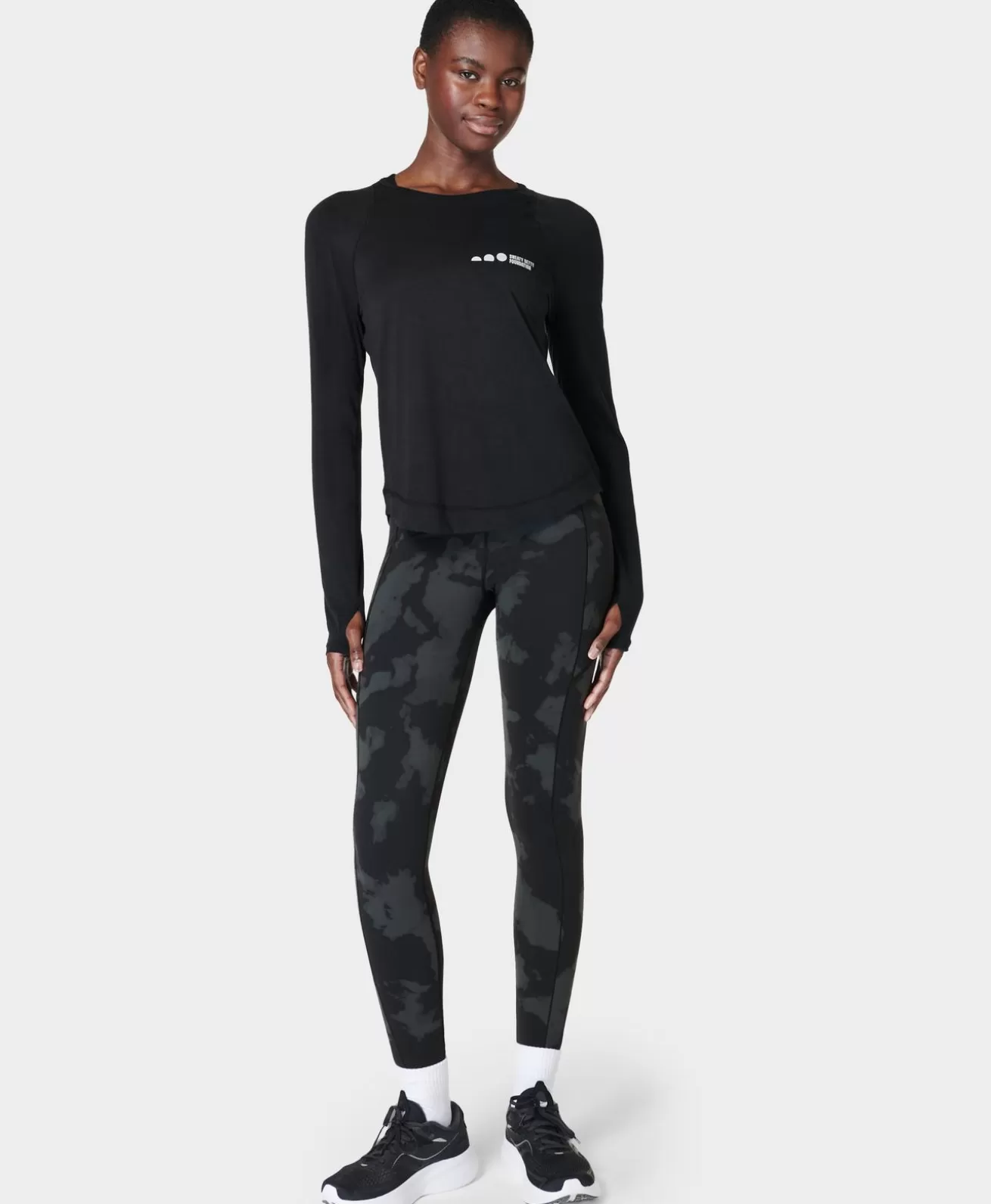 Sweaty Betty Foundation Breathe Easy Running Long Sleeve Top- Long Sleeve Tops